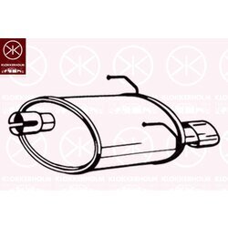 Koncový tlmič výfuku KLOKKERHOLM 148-219
