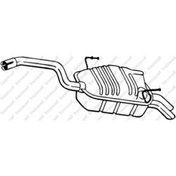 Koncový tlmič výfuku KLOKKERHOLM 190-903