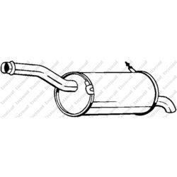 Koncový tlmič výfuku KLOKKERHOLM 135-079