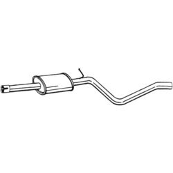 Stredný tlmič výfuku KLOKKERHOLM 284-555