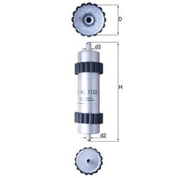 Palivový filter KNECHT KL 1102