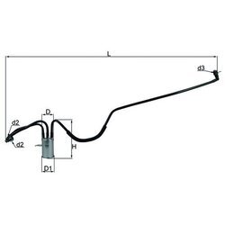 Palivový filter KNECHT KL 553 - obr. 2