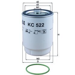 Palivový filter KNECHT KC 522D