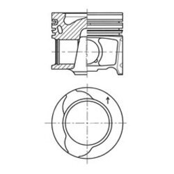 Piest KOLBENSCHMIDT 41068600 - obr. 2