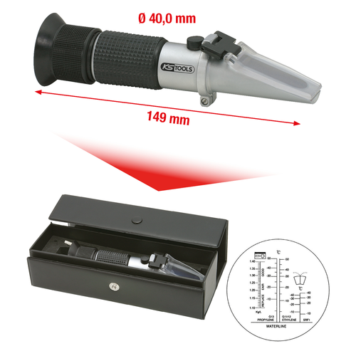 Refraktometer na chladiacu kvapalinu/batériovú kyselinu