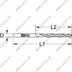 HSS-G Co 5 špirálový vrták krátky, 7,3mm, súprava 10 ks - obr. 1