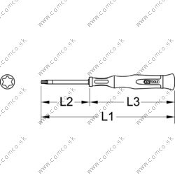 Skrutkovač na jemnú mechaniku Torx, T5 - obr. 2