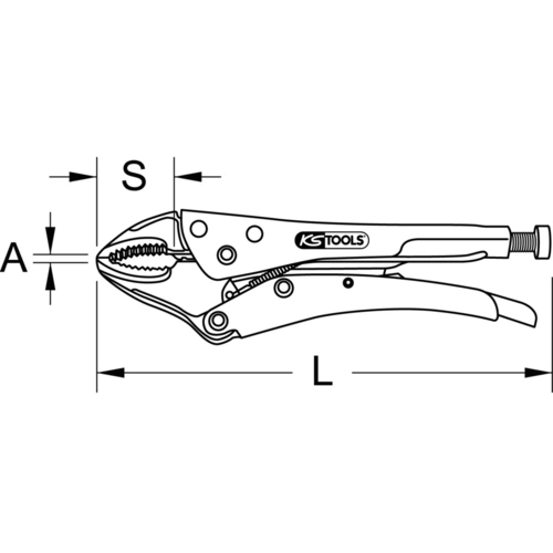 Samosvorné kliešte, 60 mm, 220 mm /KS-Tools/ - obr. 10