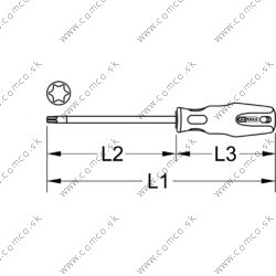 ERGOTORQUEplus skrutkovač, T10 - obr. 1