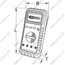 Digitálny multimeter vrát. meracích hrotov a krokodílikových svoriek - obr. 4