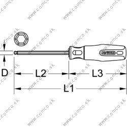 ERGOTORQUEplus skrutkovač s imbusom a guľovou hlavičkou, 1,5mm - obr. 5