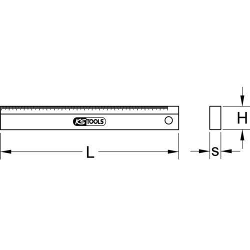 Presné meradlo, 1000mm /KS-Tools/ - obr. 1