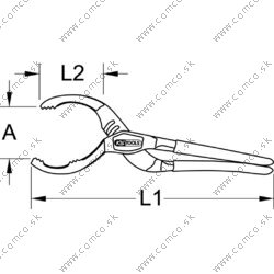 Kliešte na olejový filter, 50-125mm - obr. 7