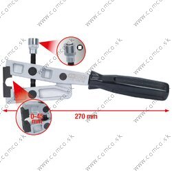 Kliešte na hadicové spojky na uťahovanie momentom, 270mm