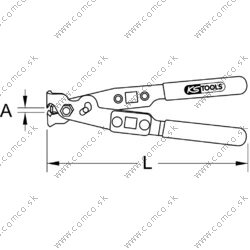 Kliešte na hadicové spojky (O-Clip), 240mm - obr. 11