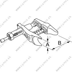 Univerzálny sťahovák pre guľové kĺby, 36mm - obr. 4