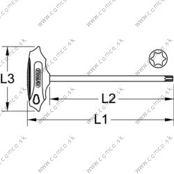 Kľúč Torx s T rukoväťou T7 - obr. 1