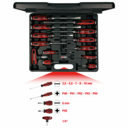 Sada skrutkovačov s úderovou hlavou ERGOTORQUE®max, 13-dielna /KS-Tools/