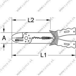 Multifunkčné krimpovacie kliešte pre izolované a neizolované káblové koncovky, 220mm - obr. 6