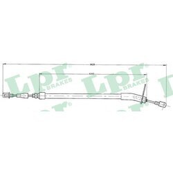 Ťažné lanko parkovacej brzdy LPR C0410B