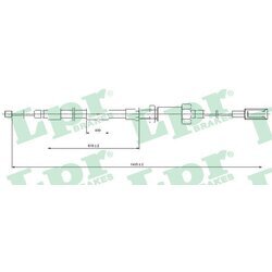 Ťažné lanko parkovacej brzdy LPR C0131B