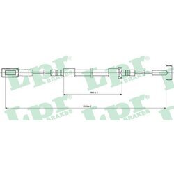Ťažné lanko parkovacej brzdy LPR C1316B