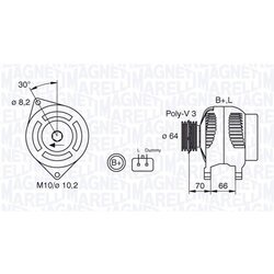 Alternátor MAGNETI MARELLI 063310506010