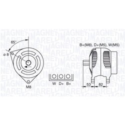 Alternátor MAGNETI MARELLI 063377461010