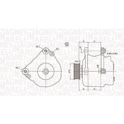 Alternátor MAGNETI MARELLI 063738290010