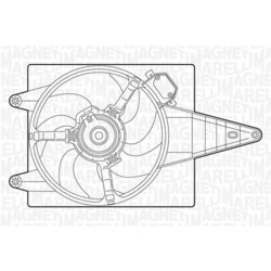 Ventilátor chladenia motora MAGNETI MARELLI 069402271010