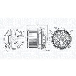 Vnútorný ventilátor MAGNETI MARELLI 069412272010