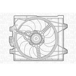 Ventilátor chladenia motora MAGNETI MARELLI 069422448010