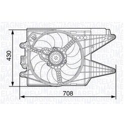 Ventilátor chladenia motora MAGNETI MARELLI 069422469010