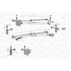 Mechanizmus stieračov MAGNETI MARELLI 085570727010