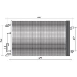 Kondenzátor klimatizácie MAGNETI MARELLI 350203269000