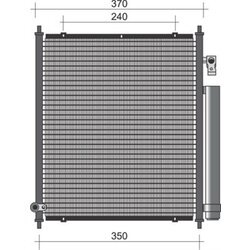 Kondenzátor klimatizácie MAGNETI MARELLI 350203346000