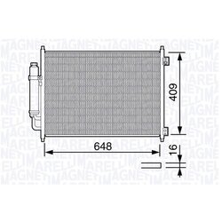 Kondenzátor klimatizácie MAGNETI MARELLI 350203669000