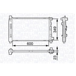 Chladič motora MAGNETI MARELLI 350213132000