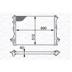 Chladič motora MAGNETI MARELLI 350213140100