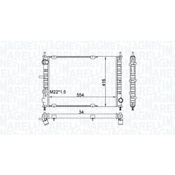 Chladič motora MAGNETI MARELLI 350213154300