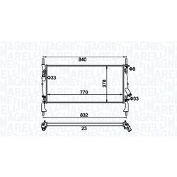 Chladič motora MAGNETI MARELLI 350213158900