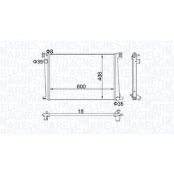 Chladič motora MAGNETI MARELLI 350213168600