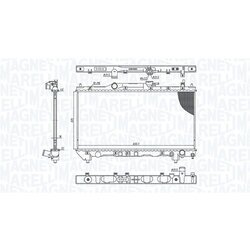 Chladič motora MAGNETI MARELLI 350213201100 - obr. 1