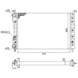 Chladič motora MAGNETI MARELLI 350213259003