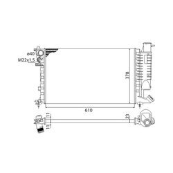 Chladič motora MAGNETI MARELLI 350213522003