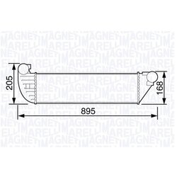 Chladič plniaceho vzduchu MAGNETI MARELLI 351319203580