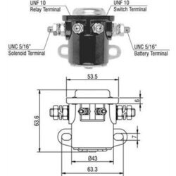 Elektromagnetický spínač pre štartér MAGNETI MARELLI 940113050017