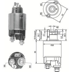 Elektromagnetický spínač pre štartér MAGNETI MARELLI 940113050236