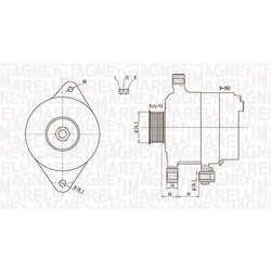 Alternátor MAGNETI MARELLI 063731809010