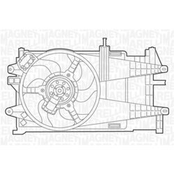 Ventilátor chladenia motora MAGNETI MARELLI 069422022010